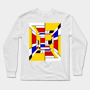 Mondrian Cube Long Sleeve T-Shirt